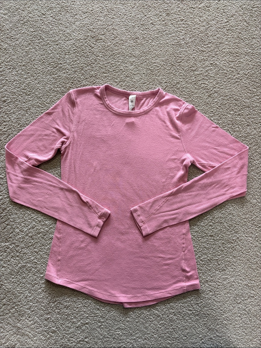 lululemon athletica Long Sleeve Crew Tee in Pink